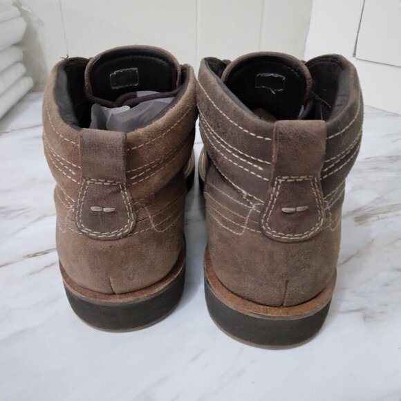 Ecco | Bendix Cap Toe Hydromax Suede Leather Ankle Boot Brown | Size 8 (EU 41) - Picture 4 of 8